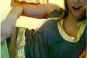 Cute blonde shows herself on cam
