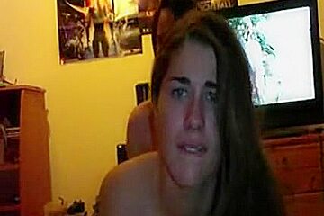 Cute chick fucked hard by her boyfriend from behind