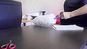 Cute college girl cleaner gives grandpa a fuck !