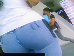 Cute latina girl in tight pants