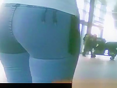 Cute latina girl in tight pants