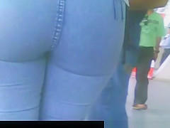 Cute latina girl in tight pants
