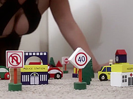 Demoness Giantess Crushes Tiny Town