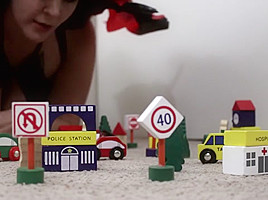 Demoness Giantess Crushes Tiny Town