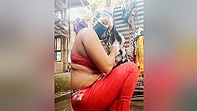 Desi Village Bhabi Bath In Open Bathroom  She Is So Pretty And Good Looking