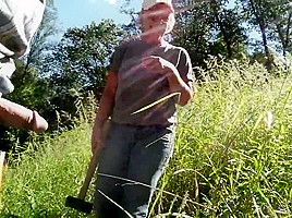 Dick flash to coworker - ends in a ballbusting