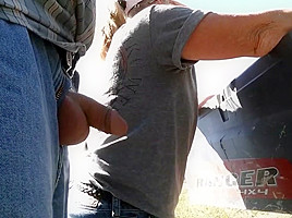 Dick flash to coworker - ends in a ballbusting