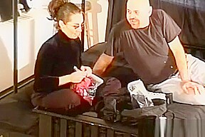 Dirty Floozy Gets Strapped And Titillated With Sex Toys