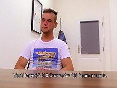 Dirty Twink Boy Sucking Cock In Office