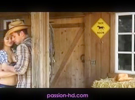 EXCITEMENT-HD Cowboy & Cowgirl have ranch sex