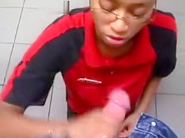Ebony Convenient Store Blowjob