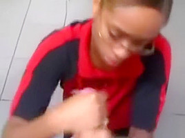 Ebony Convenient Store Blowjob