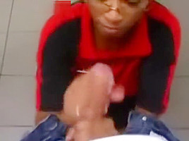 Ebony Convenient Store Blowjob