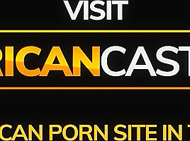 Ebony Drowning in Cum After Interracial Anal Casting