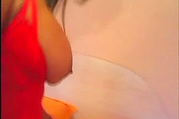 Ebony T-Girl In Lingerie Fucks White Chick