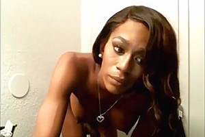 Ebony transsexual with perfect body