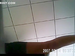 Ebony woman caught by multiple peeing