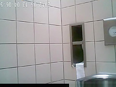 Ebony woman caught by multiple peeing