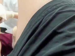 Ejaculating during a pedicure from an Asian girl