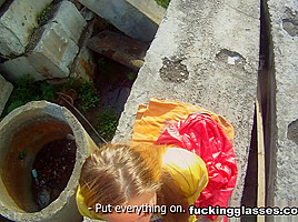 Emma & Anonymous in Fucked On A Construction Site - FuckingGlasses
