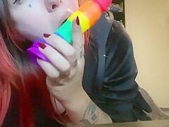 Emo Fucks Herself In Her Toothless Onesie - Gamer Girl