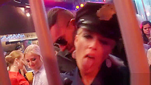 Erotic babes blow penis and enjoy poking and sex orgy