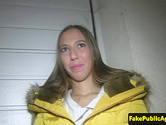 Euro girlnextdoor fucked by a stranger in public