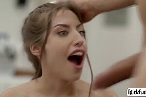 Eva Maxim - Busty Brunette Tbabe Licks And Fucks