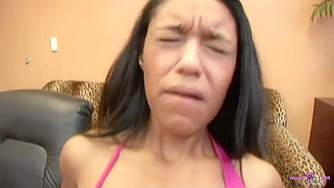 Every Drop Of Delicious Cum On Her Lips Quenches Her Thirst And Makes Her Happy