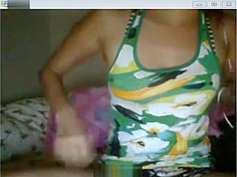 Ex GF Filipina Masturbates with Eggplant Creamy Cum Anal Webcam Camfrog