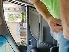 Exhibitionist man shows penis to chick
