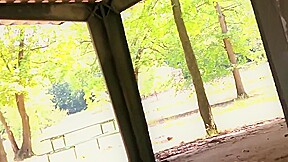 Exotic Brunette, Outdoor adult scene