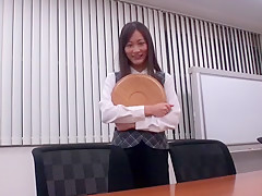 Exotic Japanese whore Aoki Misora in Horny Secretary, Swallow/Gokkun JAV movie