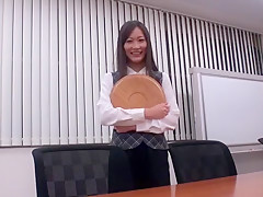 Exotic Japanese whore Aoki Misora in Horny Secretary, Swallow/Gokkun JAV movie