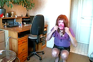 Fabulous homemade shemale video with Stockings, Solo scenes
