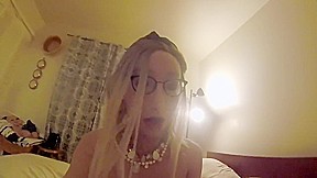 Fake Rubber Woman Masturbate With Pink Vibrator - Miss Eva Mae - Full Female Body Silicone Suit M2f