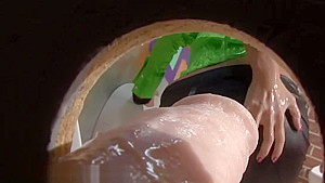 Fake cum bukakke for blonde slut