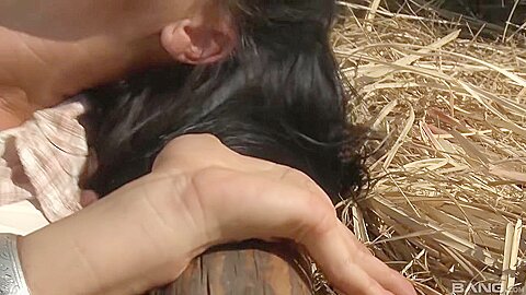 Farm Girl Takes A Dick Up The Butt