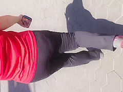 Fat booty white mature walking