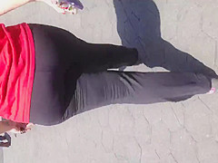 Fat booty white mature walking