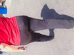Fat booty white mature walking