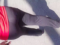 Fat booty white mature walking