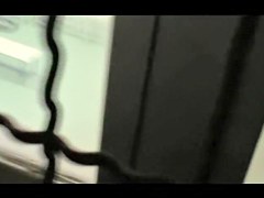 Fat wife on the shower with great shaggy boobs