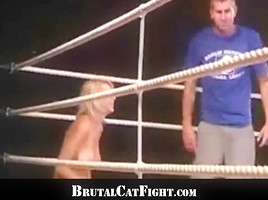 Fight girl ending with a double penetrated