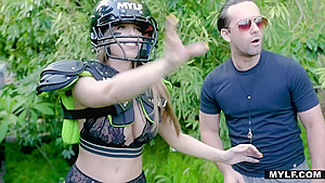 Football Fan Milf Britney Gives Up Fanny