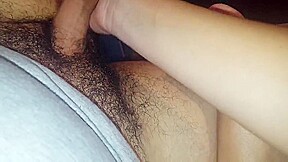 Footjob girlfriend