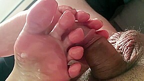 Frankie's smelly socks oily solejob cumshot