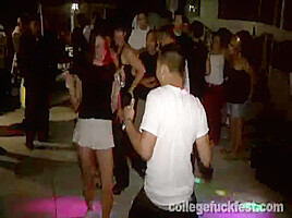 Frat party cock slut bends over