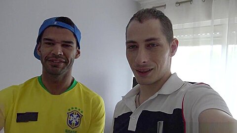 French twink creampied by XXL cock of Latino boy - InterracialBarebackSex