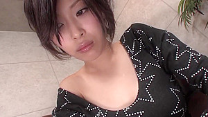 Fresh faced girl sucks cock hardcore on her knees